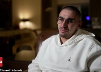 Rom Braslavski, 21, was kidnapped and imprisoned by the Islamic Jihad terror group on October 7 ¿ where, he says, he was repeatedly sexually violated and brutally beaten with a donkey whip