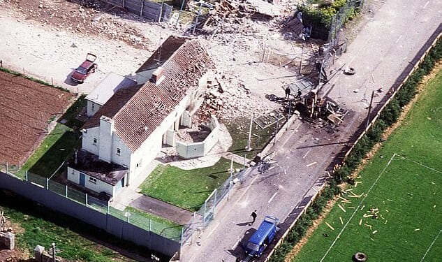 A scene of devastation outside Loughgall police station in 1987. It was the IRA's gravest defeat in the history of The Troubles – thanks to the men of the Special Air Service