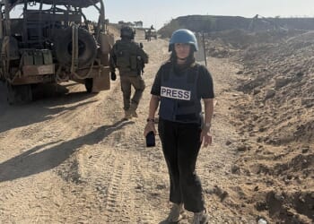 Natalia Lisbona (pictured, in Gaza) has covered this conflict for the Daily Mail from the very first day, on the ground since October 7