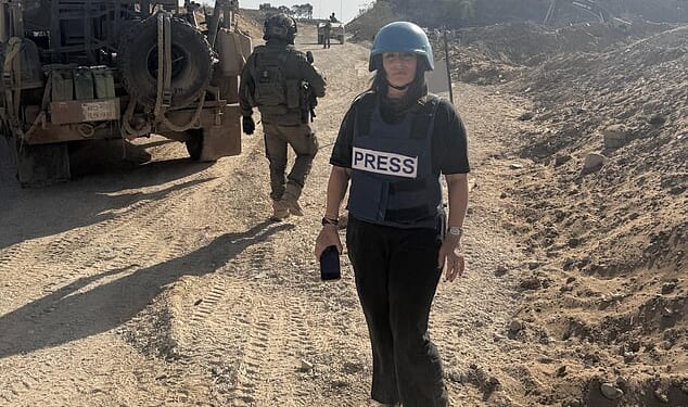 Natalia Lisbona (pictured, in Gaza) has covered this conflict for the Daily Mail from the very first day, on the ground since October 7