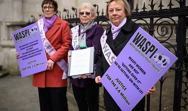 'Giving in to the 3.6 million or so Waspi women would cost up to £10.5 billion and, as this sum would be borne by taxpayers'