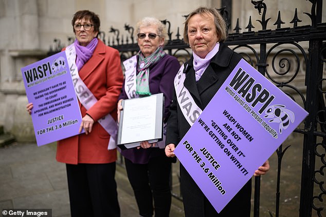 'Giving in to the 3.6 million or so Waspi women would cost up to £10.5 billion and, as this sum would be borne by taxpayers'