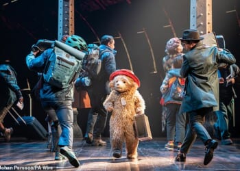 Just a few minutes into the world premiere of Paddington The Musical, the actors, who were crowded across a set designed to look like a busy railway station, stepped aside to reveal a small, furry figure in their midst, writes Jan Moir