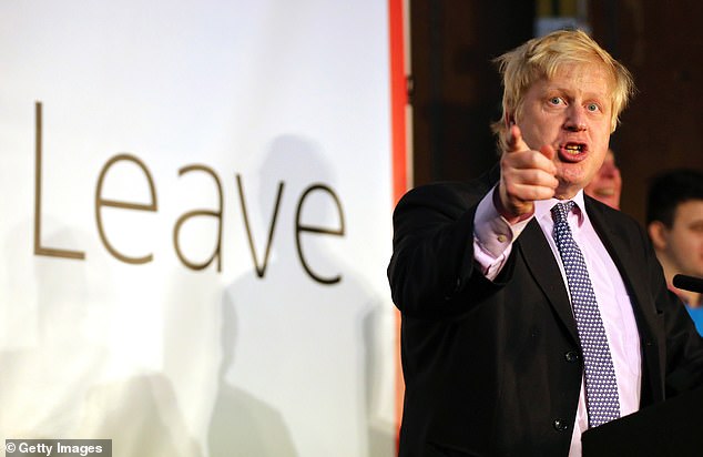 Britain voted to leave the EU in 2016 (pictured - Boris Johnson, who campaigned for Vote Leave)