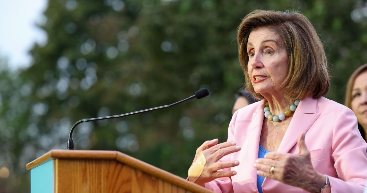 Speaker Emerita Nancy Pelosi, a Democrat from California, speaks at the Health Care Over Billionaires Rally at the U.S. Capitol on Sept. 30, 2025, in Washington, D.C.