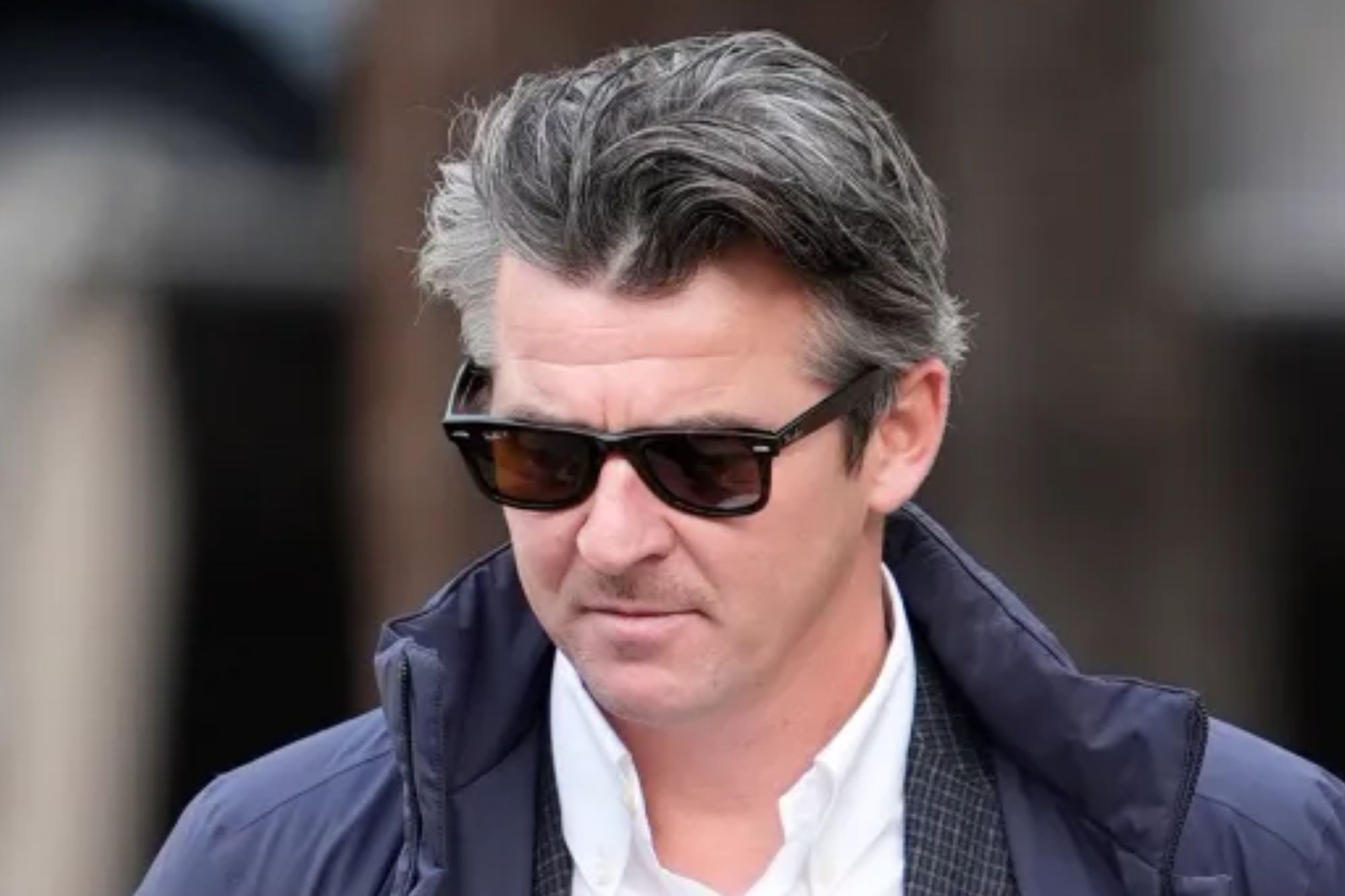 An image collage containing 1 images, Image 1 shows Joey Barton arriving at Liverpool Crown Court