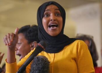 Minnesota Democrat Rep. Ilhan Omar, a Somali immigrant, seen in an August photo, led a protest over the Trump administration's ending of Temporary Protected Status for Somalians, which has been in place since 1991.