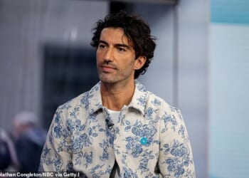 Justin Baldoni, 41, said that he felt 'the wrath of an angry husband' as Blake Lively’s spouse Ryan Reynolds chastised him amid the tension-packed production of the film It Ends With Us nearly two years ago. Pictured August 2024