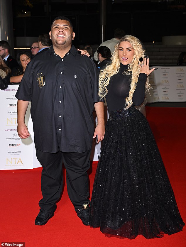 The TV personality, 47, said that her son, 23, is currently trying to 'lose weight through his diet' but will move onto the jab to speed up the process (pictured in 2022)