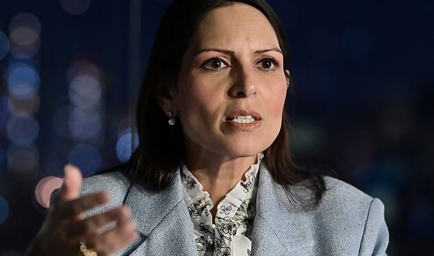 Dame Priti Patel pictured in Tel Aviv. The shadow foreign secretary warned that anti-Semitism in the UK has surged to levels not seen since the Jeremy Corbyn era