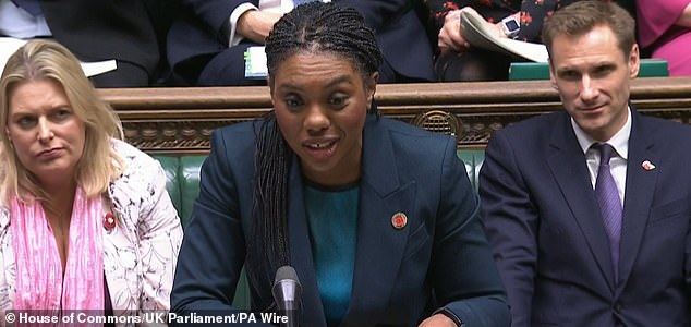 Screen grab of Conservative party leader Kemi Badenoch speaking during Prime Minister's Questions in the House of Commons, London. Picture date: Wednesday October 29, 2025. PA Photo. Photo credit should read: House of Commons/UK Parliament/PA Wire