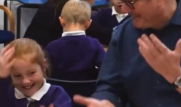 Sir Keir Starmer performed the 'six-seven' meme at Welland Academy in Peterborough