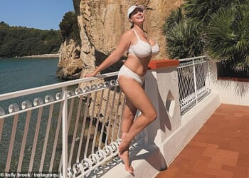 Kelly Brook says she has screen-tested her bikinis ahead of I'm A Celebrity: Get Me Out Of Here!