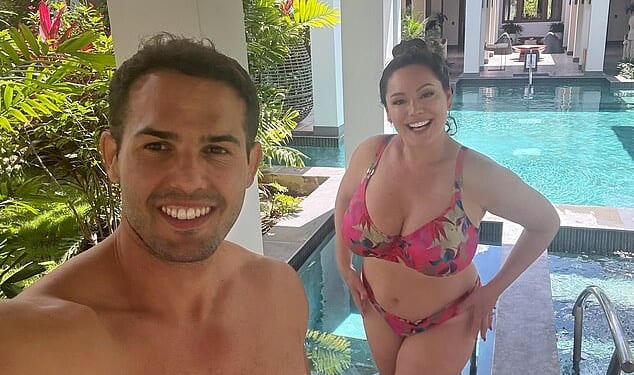 Kelly Brook's husband Jeremy Parisi has weighed in on the I'm A Celeb feud with Jack Osbourne and admitted he is a 'lucky man' after THAT bikini shower scene