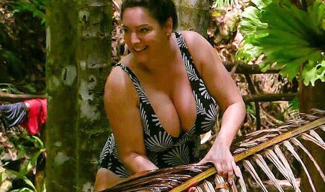 Kelly Brook had her first I'm A Celebrity jungle shower moment as she took a dip with her campmates Shona McGarty and Alex Scott on Wednesday's show