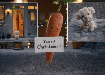 Kevin the Carrot is back in Aldi’s Christmas ad… and this this time it’s a tale of LOVE