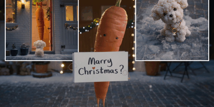 Kevin the Carrot is back in Aldi’s Christmas ad… and this this time it’s a tale of LOVE