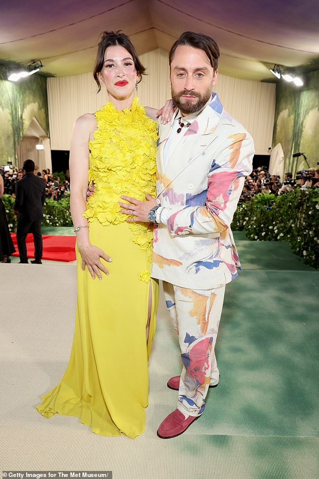 The joyful news was subtly revealed by the 43-year-old Succession star's former costar Sarah Snook, who confirmed she has already met the newest member of the Culkin family (seen in 2024)