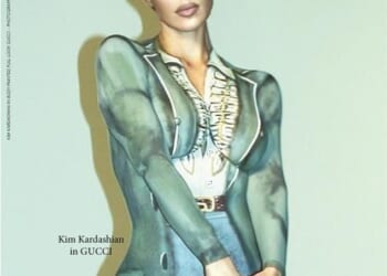 Kim Kardashian goes completely nude in nothing but body paint for Re-Edition Magazine