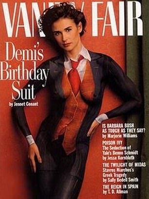 Demi Moore did this for the cover of Vanity Fair in August 1992