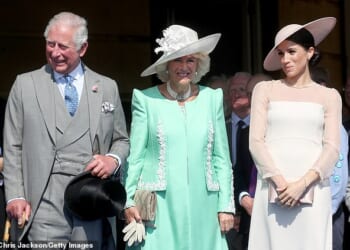 Shortly after they became the Duke and Duchess of Sussex , Prince Harry (not pictured) and Meghan Markle (right) were invited to the Castle of Mey in Caithness by King Charles