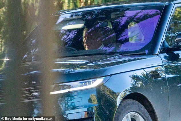 Picture dated November 1st shows King Charles at Sandringham Norfolk on Saturday afternoon.The King was seen driving out on public roads around the estate as the Andrew problems rumble on
