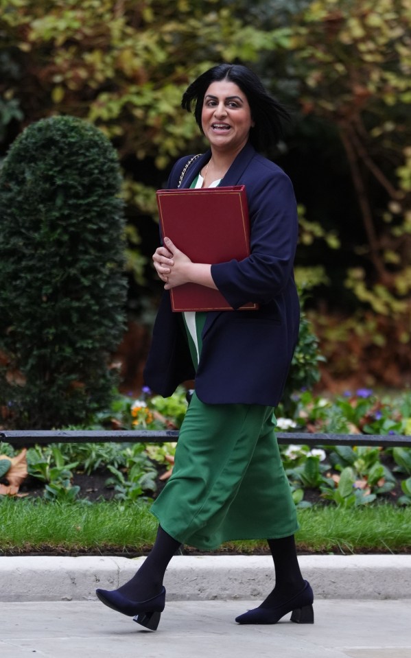 Home Secretary Shabana Mahmood arriving for a Cabinet meeting in Downing Street, London.