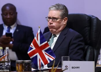 Prime Minister Keir Starmer on Saturday at the G20 Leaders' Summit at the Nasrec Expo Centre in Johannesburg, South Africa