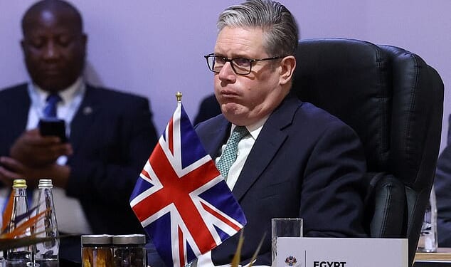 Prime Minister Keir Starmer on Saturday at the G20 Leaders' Summit at the Nasrec Expo Centre in Johannesburg, South Africa