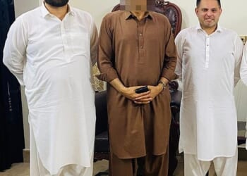 Labour councillor Waseem Zaffar (right) is facing questions after meeting with alleged drug lord Raja Arshad Billu Ghakhar (left) several times in recent years