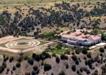 Jeffrey Epstein's Zorro Ranch is seen on July 8, 2019, in Stanley, New Mexico.