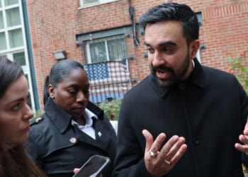 New York Mayor-elect Zohran Mamdani gives brief remarks during a Veteran's Day event at Volunteers of America - Commonwealth Veterans' Residence on Nov. 11, 2025, in the Soundview neighborhood of the Bronx borough in New York City.