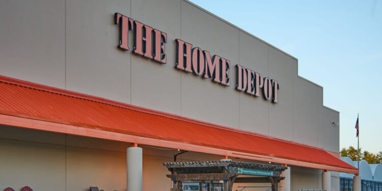 A Home Depot location stands on a clear day in Florida on March 23, 2024.