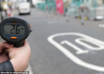 When the Mail visited St John's Street, just north of the historic Smithfield market, with a speed gun vehicles passed at speeds well in excess of the 10mph limit - with one van recording 26mph