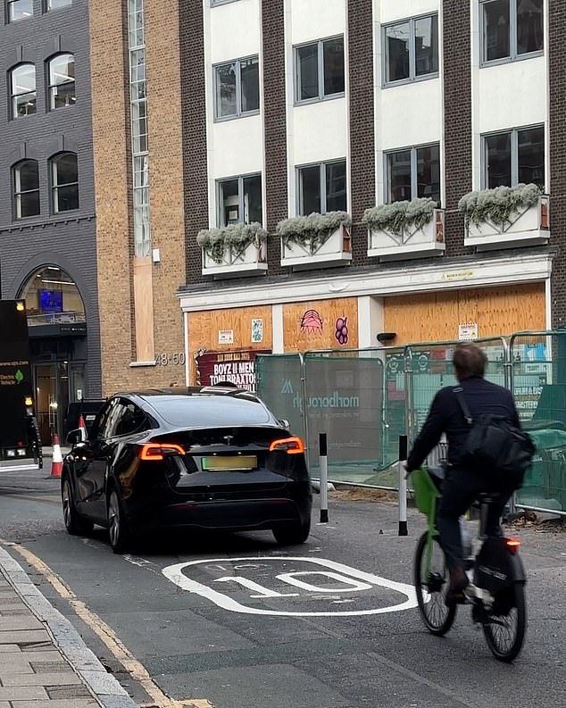 The Mail recorded cyclists passing at almost 20mph, well above the temporary speed limit