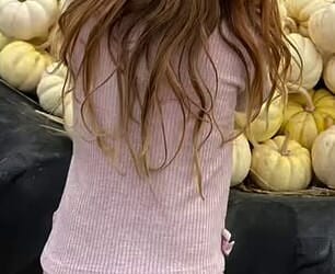 Princess Lilibet (pictured) was filmed alongside her brother, Prince Archie, six, and their parents Prince Harry and Meghan at a pumpkin patch at Lane Farms in Santa Barbara, in a video shared to the Duchess of Sussex 's Instagram this weekend