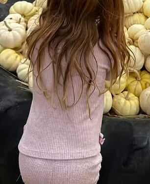Princess Lilibet (pictured) was filmed alongside her brother, Prince Archie, six, and their parents Prince Harry and Meghan at a pumpkin patch at Lane Farms in Santa Barbara, in a video shared to the Duchess of Sussex 's Instagram this weekend