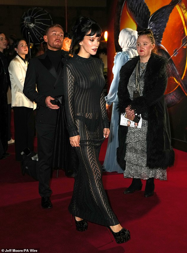 The songstress was there to support director Matthew, whom she worked with on 2:22 - A Ghost Story back in 2021