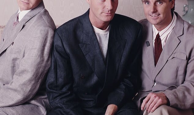 Living In A Box singer Richard Darbyshire has died aged 65, (pictured centre alongside bandmates Marcus Vere and Anthony 'Tich' Critchlow in 1987)