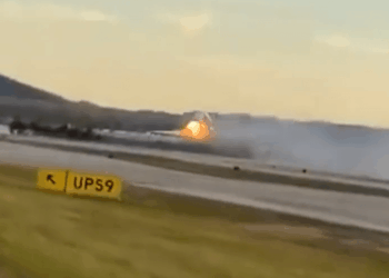 Louisville jet was on fire moments before crash, video shows as plane crash may have been caused by 'engine issue'