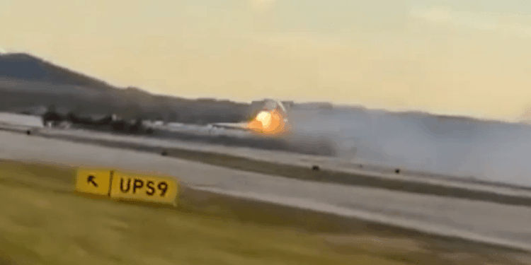 Louisville jet was on fire moments before crash, video shows as plane crash may have been caused by 'engine issue'