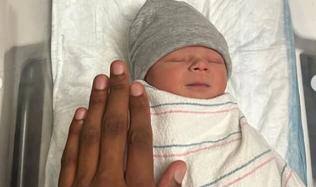 Love Island star Theo Campbell has welcomed a baby boy with his girlfriend Olivia Kaiser