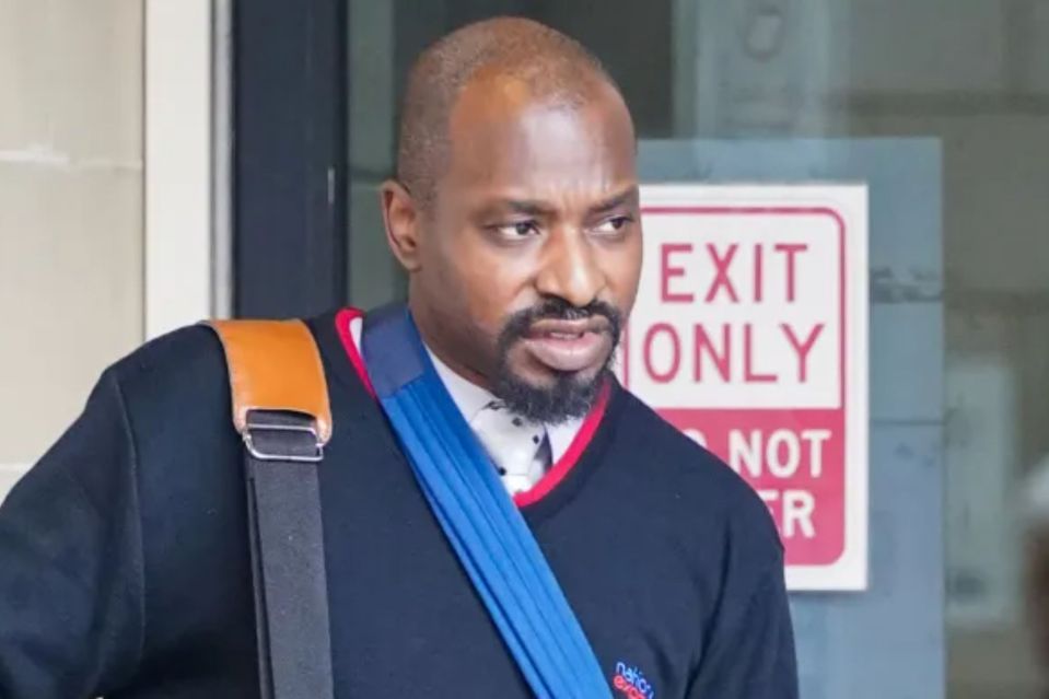 An image collage containing 1 images, Image 1 shows Samuel Flowers leaving Stratford Magistrates court