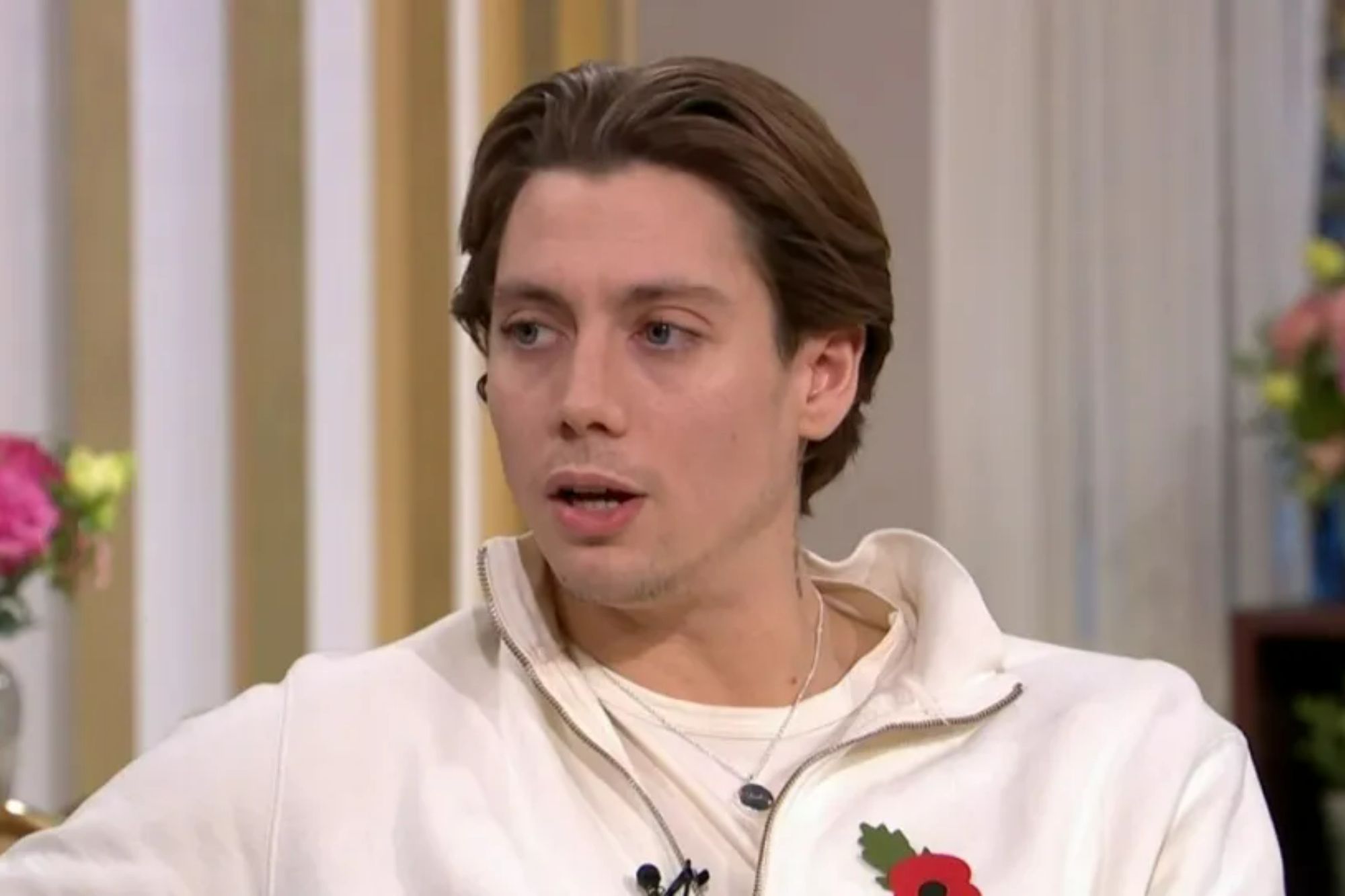 An image collage containing 1 images, Image 1 shows Sam Vanderpump speaking