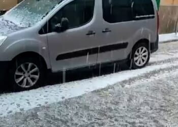Majorca was struck by a freak hailstorm on Wednesday