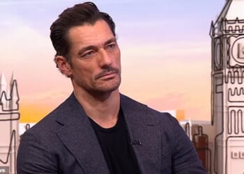 Male supermodel David Gandy (pictured today) has launched an attack on Peppa Pig's 'useless' father Daddy Pig, saying he promotes a bad 'narrative' about men