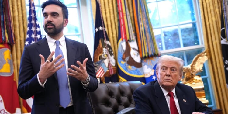 Mayor-elect Zohran Mamdani answers questions in the Oval Office of the White House in Washington, DC on Nov. 21, 2025.