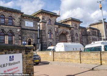 A manhunt has been launched for an Algerian prisoner who was released by mistake from Wandsworth prison (file photo)