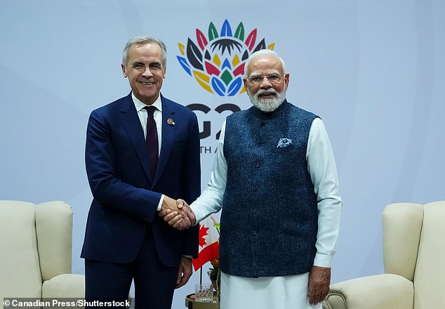 Carney also met with Indian leader Narendra Modi on Sunday