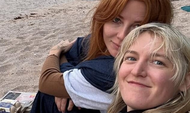 Lady Caroline, 41, (left) is engaged to Biba Thomas, 29, (right) who has made music videos for global stars including Calvin Harris and Sam Fender